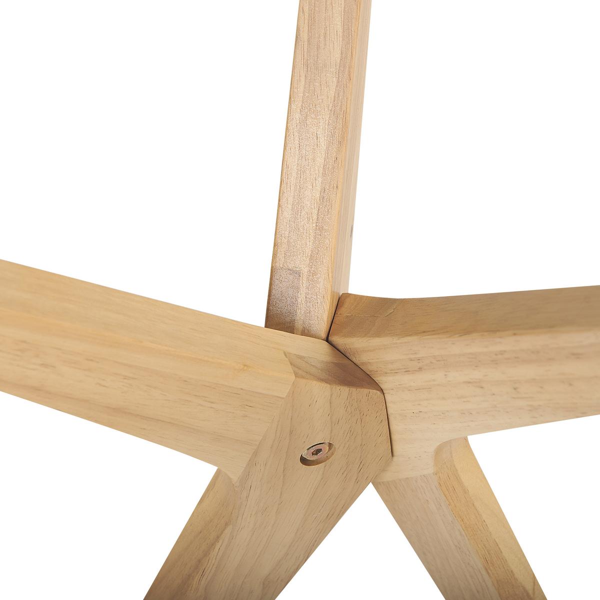 COUCHTISCH 2er-Set Rund Transparent, Hell Holz Valley 80/80 cm - Transparent, Glas (80/80/46cm) - Beliani