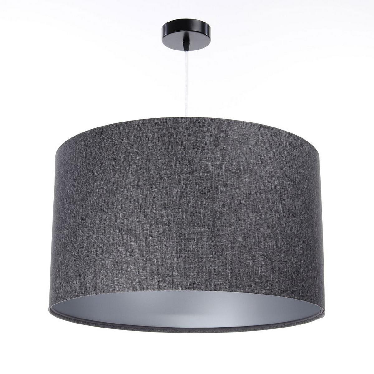 HÄNGELEUCHTE Grau 40/25 cm - Silberfarben/Grau, Kunststoff (40/0.5/25cm) - ONZENO