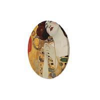 RUNDES BILD Gold 60/60 cm - Goldfarben, Textil (60/60cm) - KUNSTLOFT