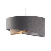 HÄNGELEUCHTE Grau 50/23 cm - Beige, Kunststoff (50/1.3/23cm) - ONZENO
