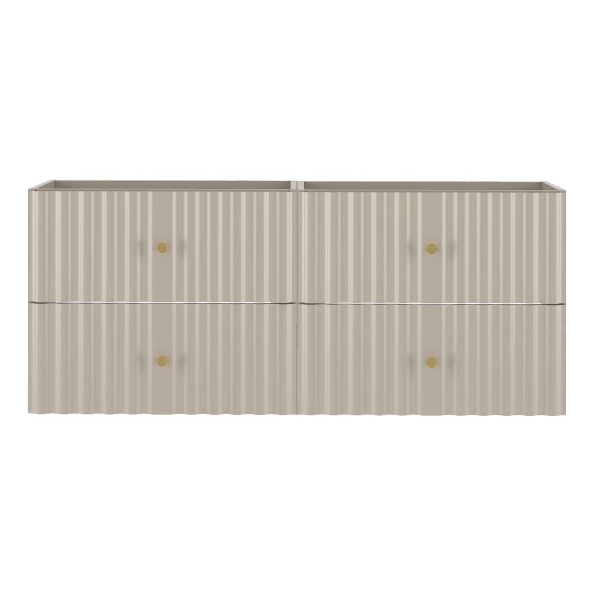 WASCHTISCHUNTERSCHRANK 120cm Izae Kaschmir - Beige, Holzwerkstoff (120/50/45.8cm) - Petits-meubles