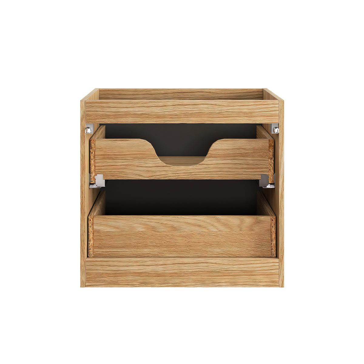 WASCHTISCH 60cm Elora Schwarz und Holz - Schwarz, Holzwerkstoff (60/57/46cm) - Petits-meubles