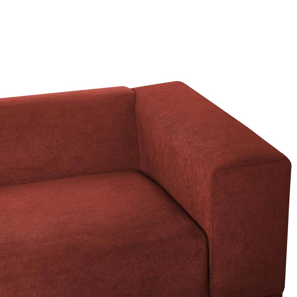 3-SITZER-SOFA Stoff Rot Nivala - Rot, Textil (220/76/84cm) - Beliani