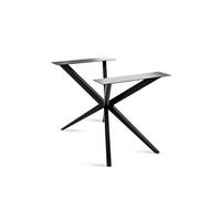 TISCHGESTELL Darby 116x72x Esstischgestell Metall Schwarz - Schwarz, Metall (72/1/116cm) - 58aufmkessel