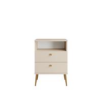 NACHTTISCH Beige 50/69,5/33,9 - Beige, Holzwerkstoff (50/70/34cm) - RAUMHIRSCH FURNITURE