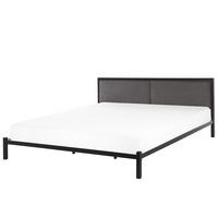 METALLBETT 180/200cm Schwarz Clamart - Schwarz, Textil/Metall (180/200cm) - Beliani