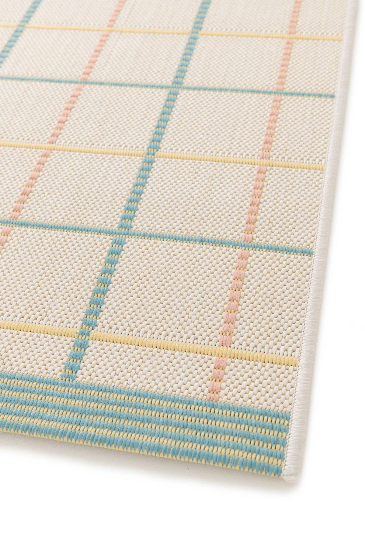 OUTDOORTEPPICH In Pastelltönen Manila 120/170 cm - Pastellblau/Pastellgrün, Textil (120/170cm) - Atticgo