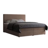 BOXBETT 200x200 cm mit Topper - Braun, Holzwerkstoff/Textil (200/200cm) - Idohome