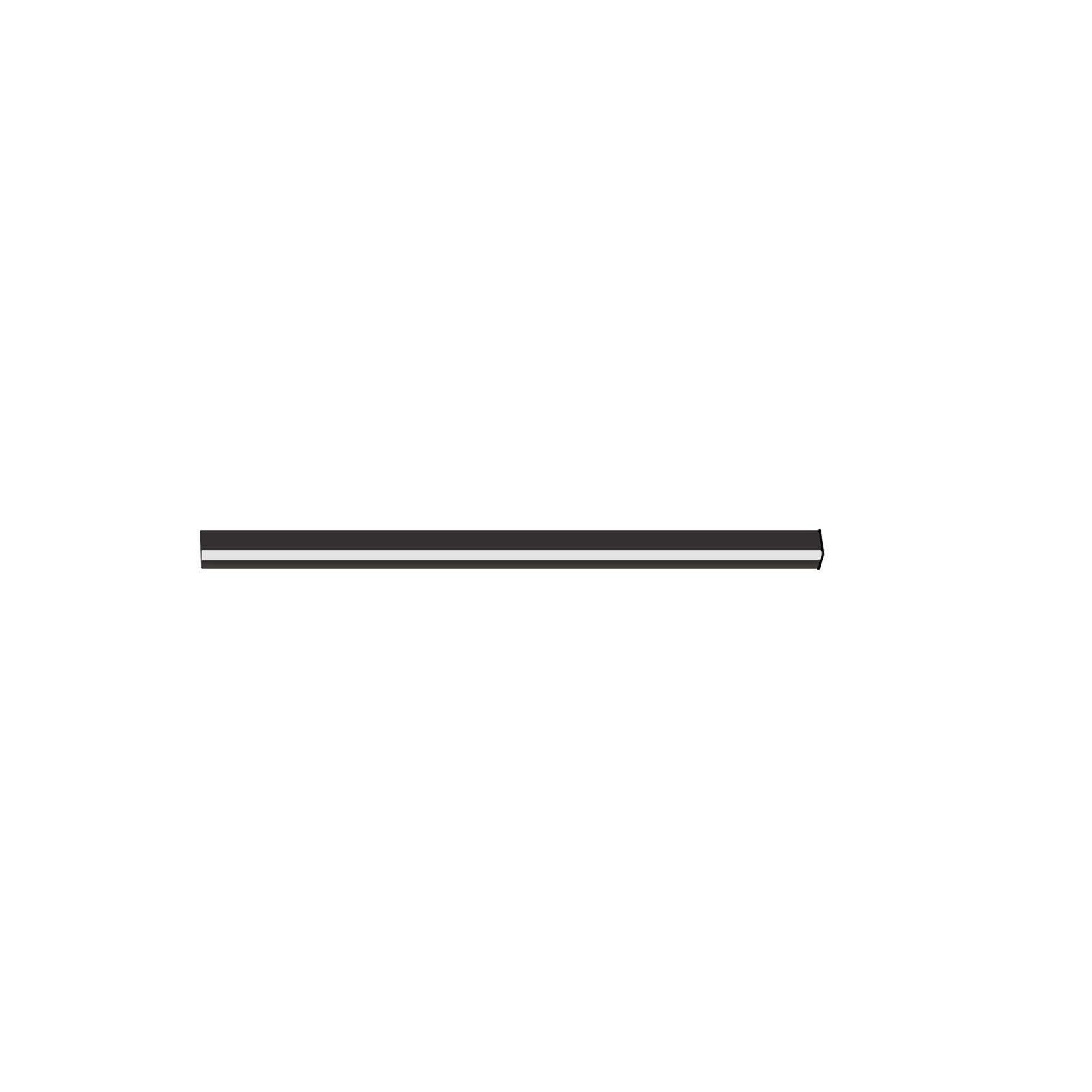 LED-WANDLEUCHTE Glisten 2.5/3.8/60 cm - Schwarz, Metall (3.8/60/2.5cm) - ZMH