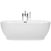 BADEWANNE FREISTEHEND 78x170x60 cm weiß Levera - Weiß, Kunststoff (78/60/170cm) - Beliani