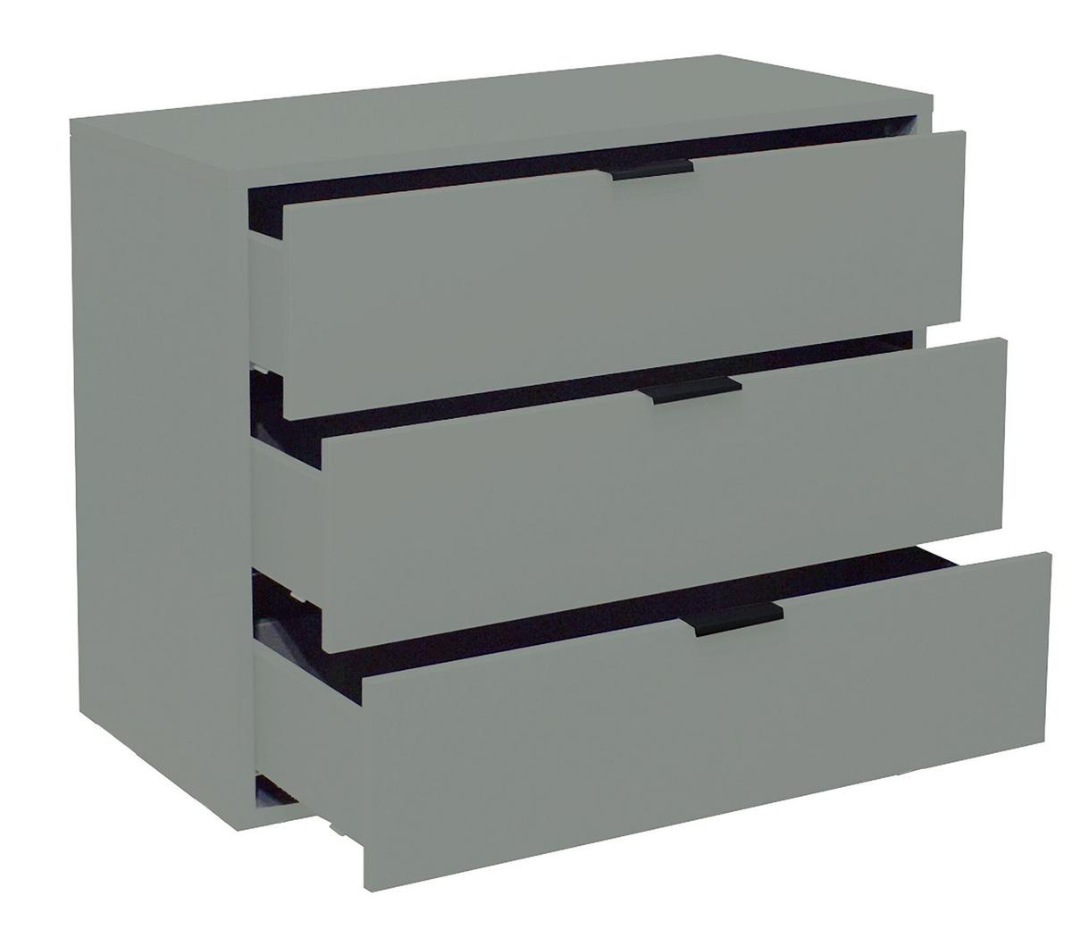 KOMMODE Erna 81x45x67 Pinie Green matt Lack - Grün, Holzwerkstoff (81/67/45cm) - 58aufmkessel