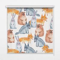 INNENROLLO - Fensterrollo - Rollo - 60x40 cm - Tiere - Grau, Kunststoff (60/140/0.5cm) - TULUP
