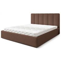 POLSTERBETT NEMIS 160x200 cm mit Bettkästen - Braun - Braun, Holz (160/200cm) - MASSENO