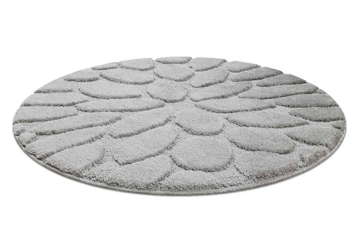 TEPPICH Dywaniki łazienkowe 67 cm - Grau, Textil (67/67cm) - rugsX