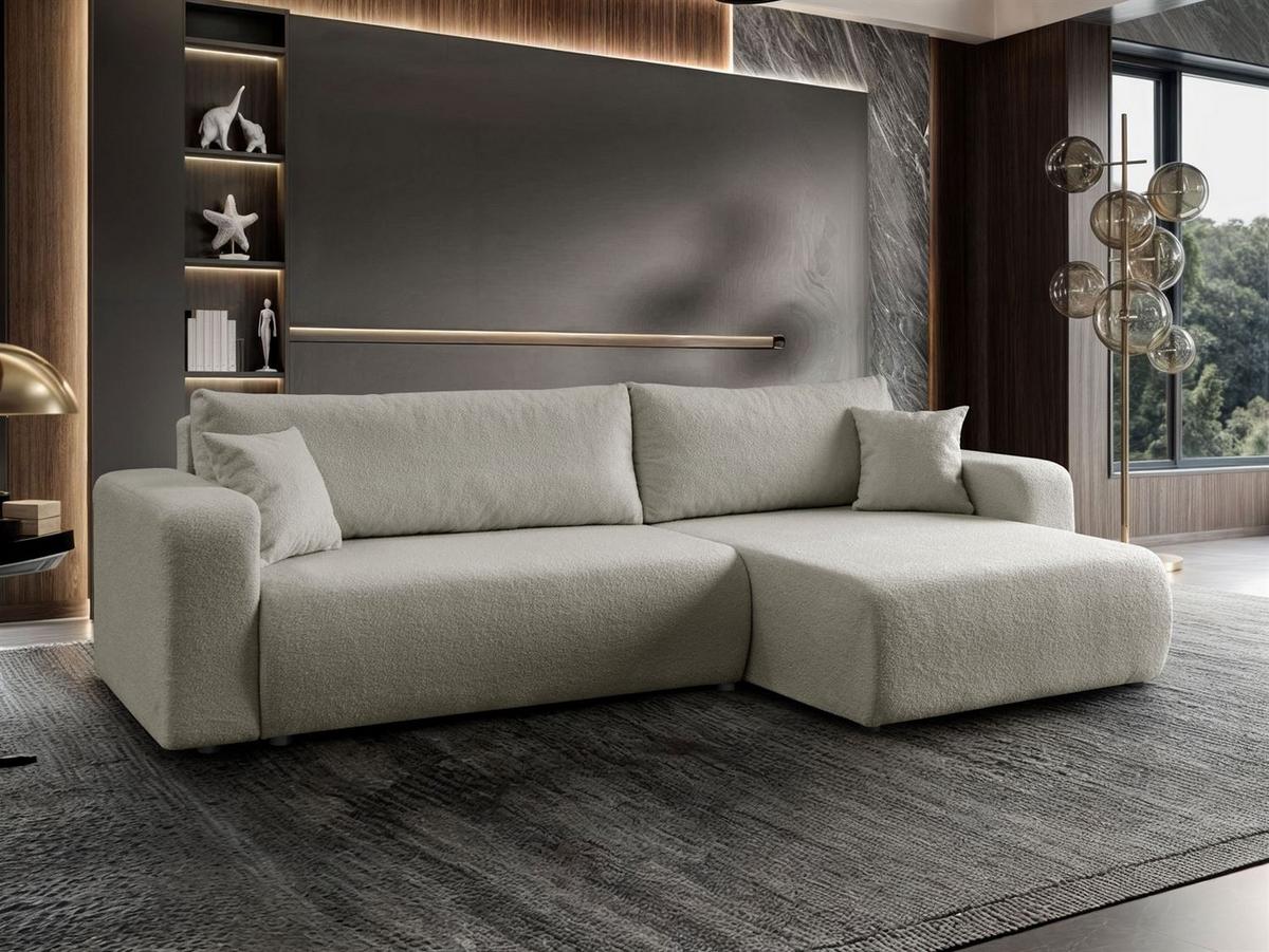 ECKSOFA VESPO XL mit Schlaffunktion und Bettzeugkasten - Braun, Textil (267/143cm) - Lookway