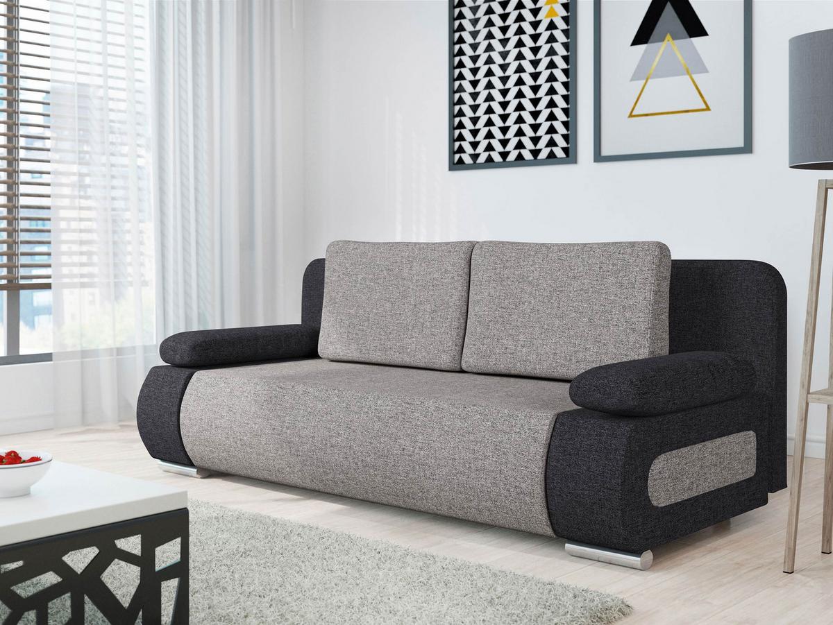 SCHLAFSOFA Emma - Grau, Holz/Kunststoff (200/77/92cm) - MIRJAN24