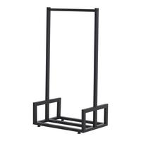 KAMINHOLZREGAL Thisted - Schwarz, Metall (50/95/35cm) - [en.casa]