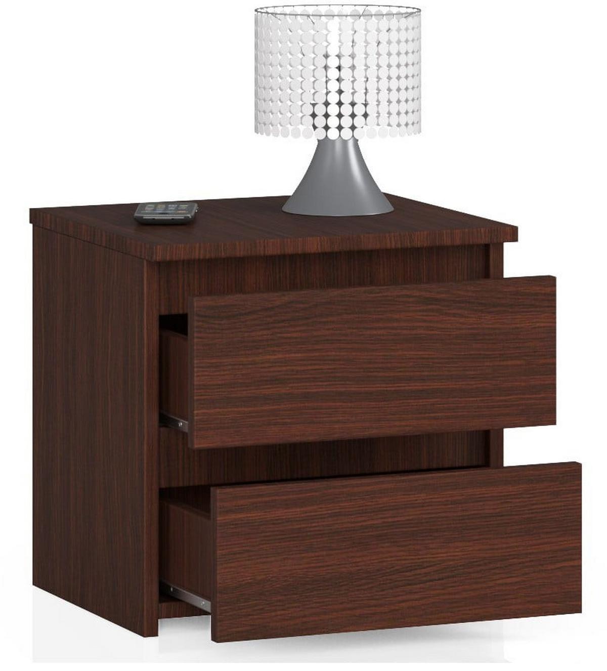 NACHTTISCH Dunkelbraun 40/40/35 - Dunkelbraun, Holzwerkstoff (40/40/35cm) - RAUMHIRSCH FURNITURE