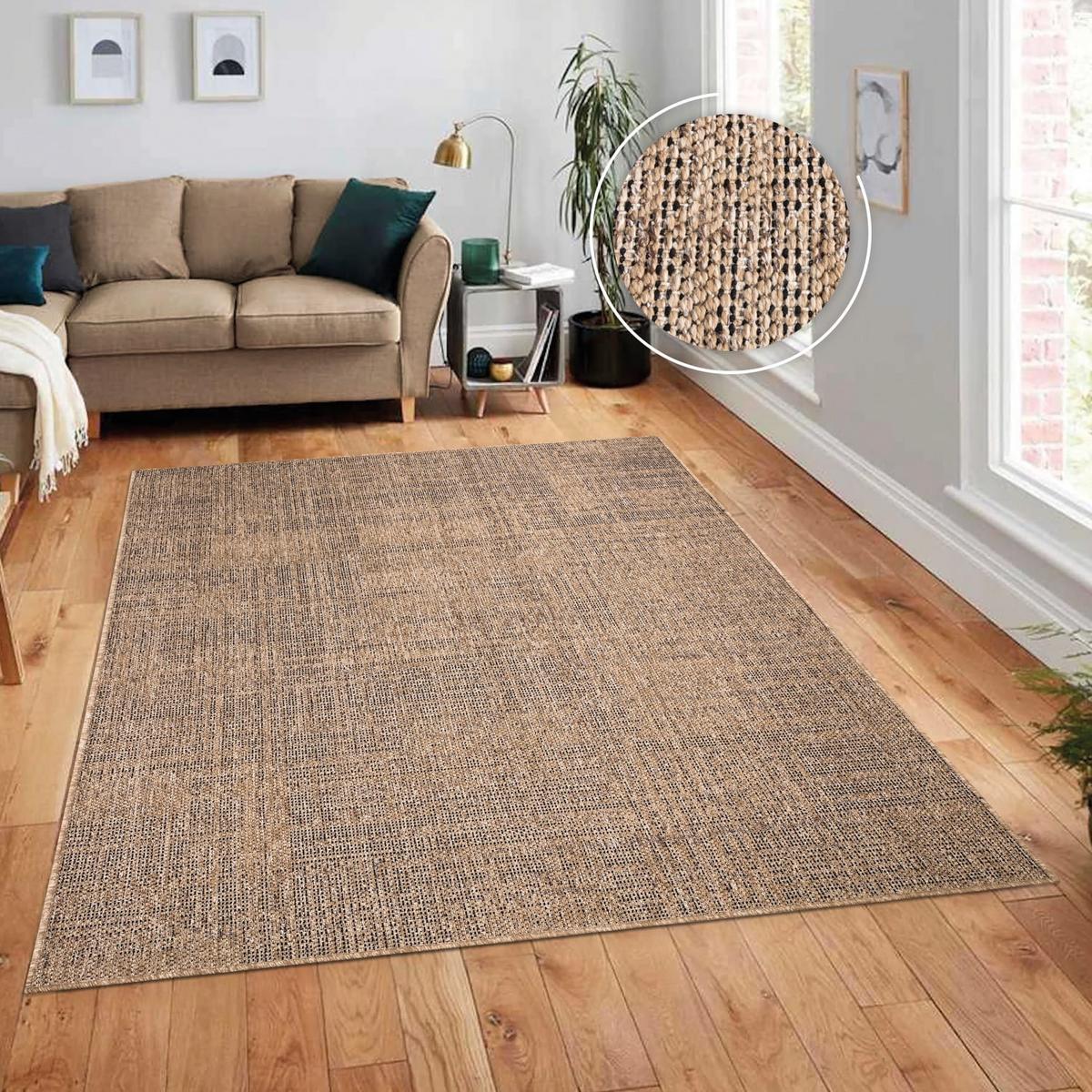 FLACHWEBTEPPICH, meliert, aus Polypropylen, Beige, 200 x 280 cm - Beige, Textil (280/200cm) - KADIMA DESIGN