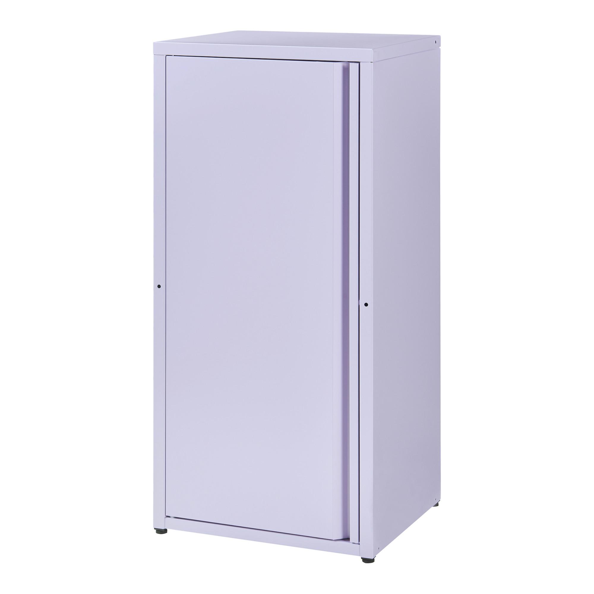 AKTENSCHRANK Burlöv - Lila, Metall (40/88/35cm) - [en.casa]