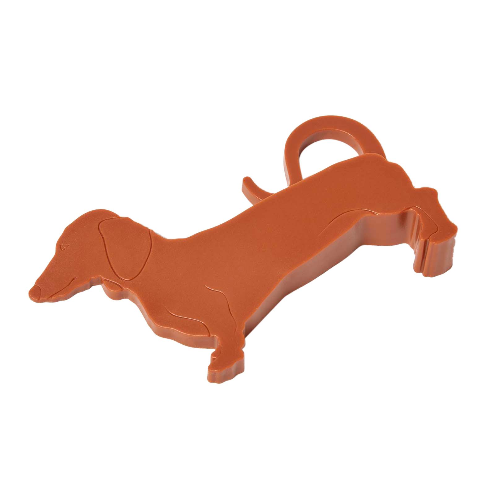 TÜRKEIL Hund - Braun, Kunststoff (15/9cm) - Homescapes