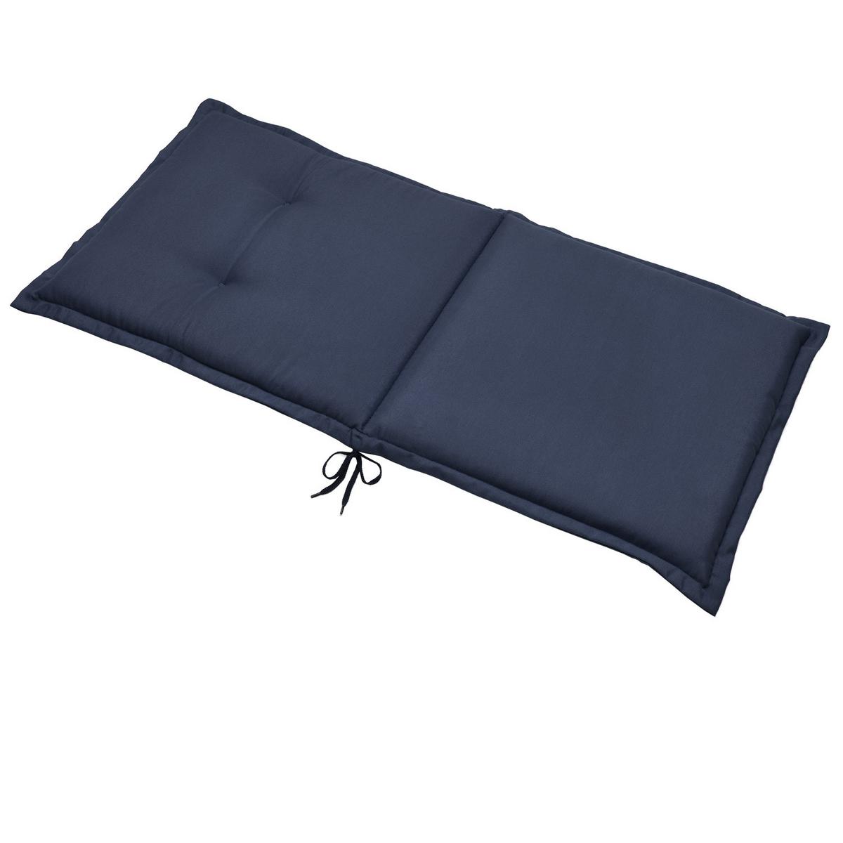 NIEDERLEHNERAUFLAGE Loft NL 100/50/6cm Dunkelblau 6tlg - Dunkelblau, Textil (50/6/100cm) - Beautissu 