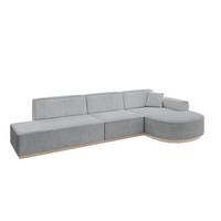 ECKSOFA Ottomane Rechts ARRIO-L2 - 328x171x83 cm Grau - Grau, Holzwerkstoff/Textil (328/171cm) - ALTDECOR