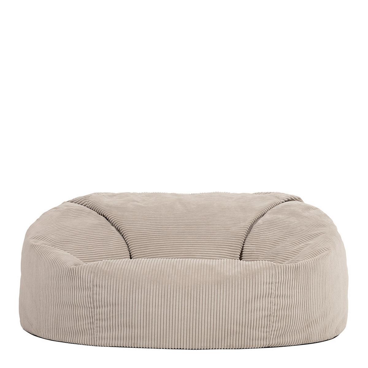 RIESENSITZSACK Flauschig Soul - Beige, Kunststoff (130/57/116cm) - icon