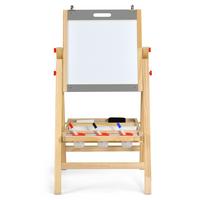 KINDERSTAFFELEI Grau - Grau, Holz (53.5/104/50.5cm) - COSTWAY