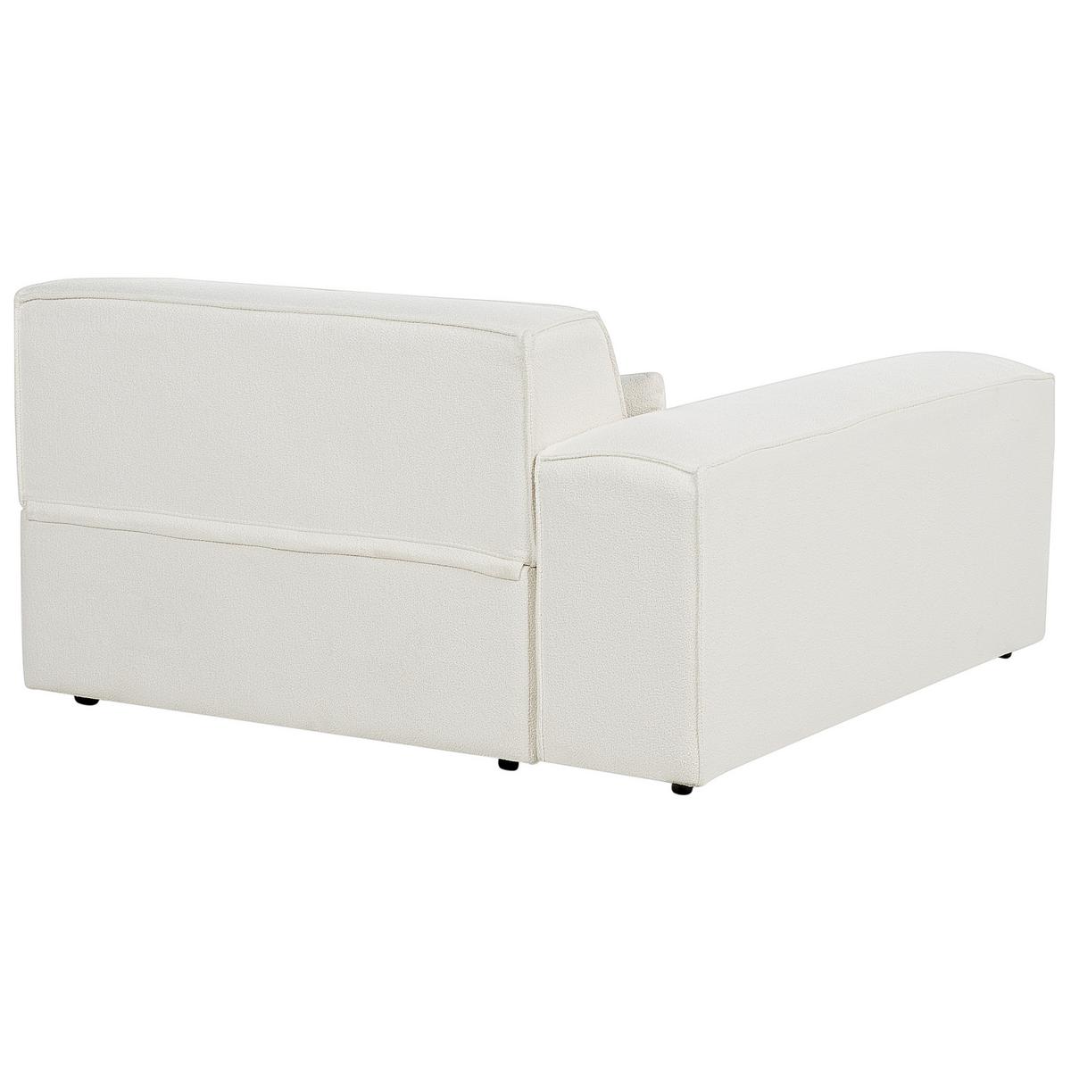 2-SITZER-SOFA Bouclé cremeweiß Hellnar - Weiß, Textil (262/70/126cm) - Beliani