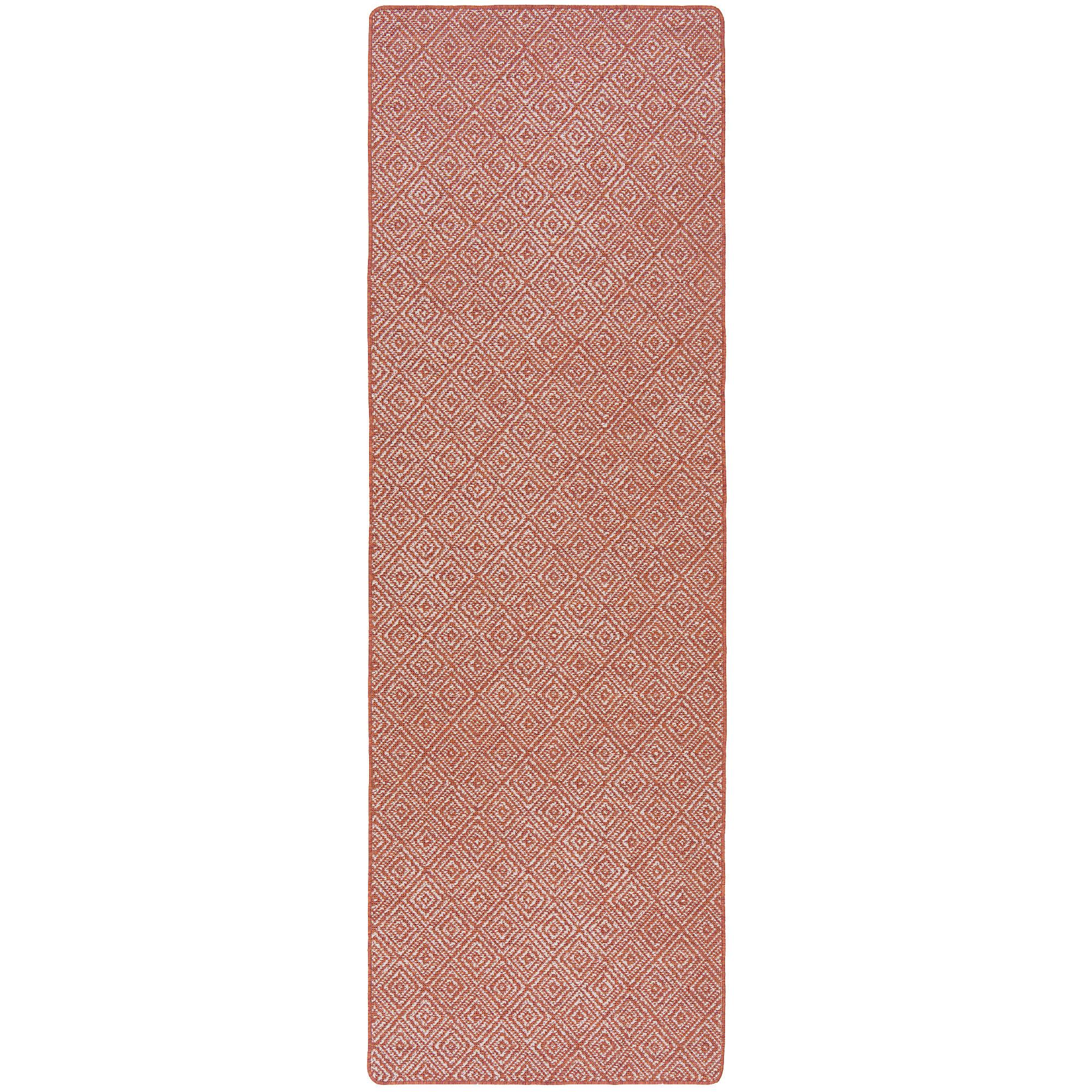 IN- UND OUTDOOR TEPPICH LÄUFER BEIDSEITIG NEWPORT - Terracotta, Textil (80/160cm) - Snapstyle