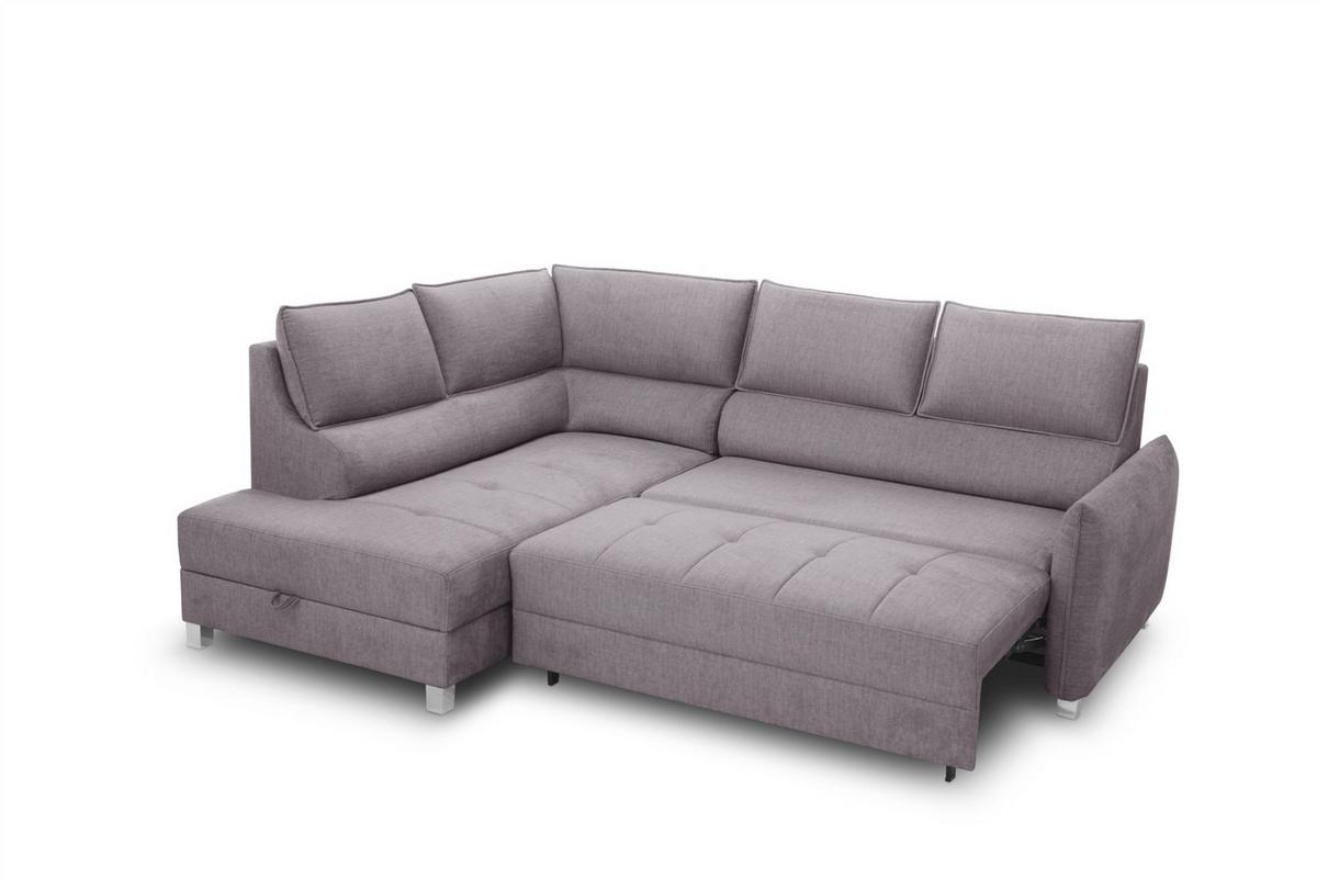 ECKSOFA Marno In Chill Me - Hellgrau, Holzwerkstoff/Textil (200/260cm) - Fun Möbel