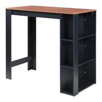 BARTISCH Danderyd - Walnussfarben/Schwarz, Holzwerkstoff (60/120/105.5cm) - [en.casa]