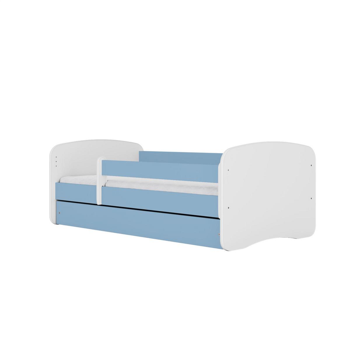 KINDERBETT ohne Muster mit Schublade 160/80 Blau 90/61/164 - Blau, Holzwerkstoff (80/160cm) - RAUMHIRSCH FURNITURE