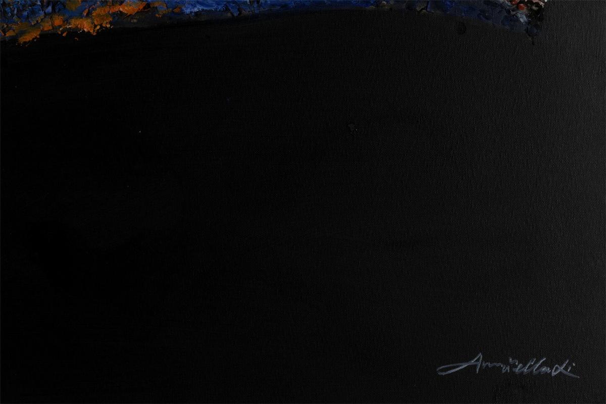 ACRYLBILD HANDGEMALT 90/60 cm - Schwarz, Holz/Textil (90/60cm) - KUNSTLOFT
