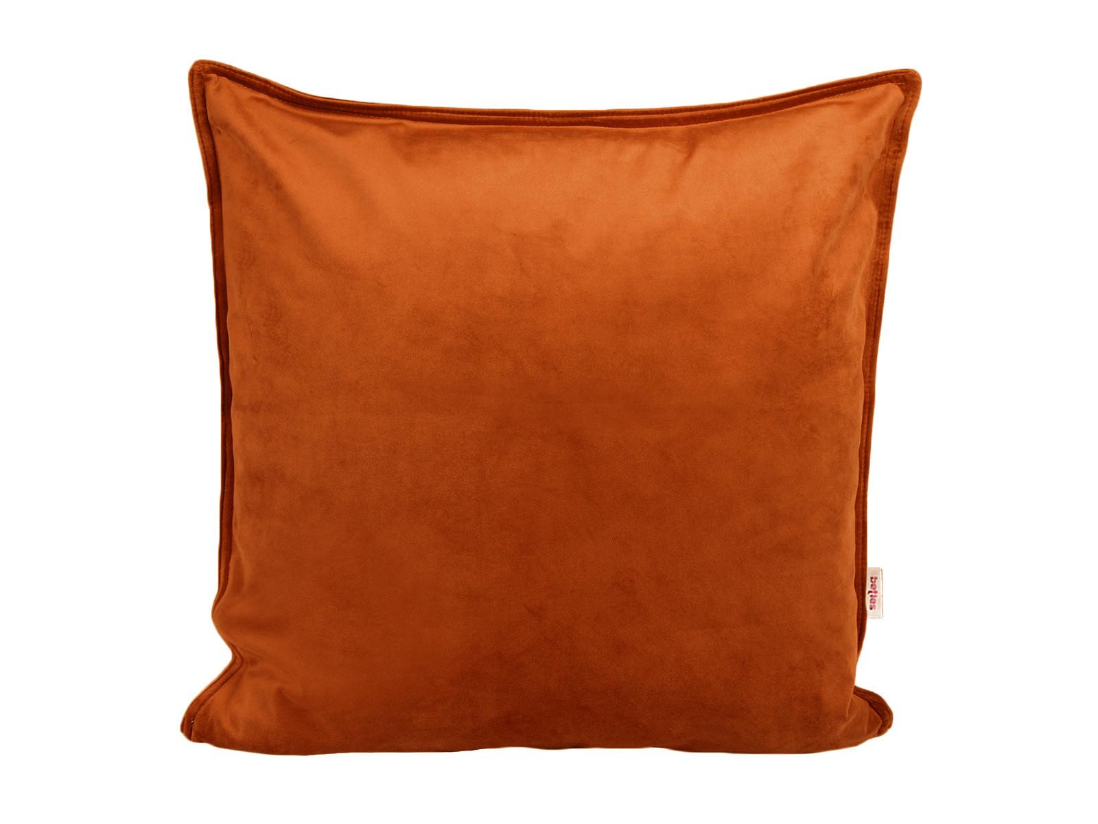 KISSENHÜLLE Samt&Sonders rost-orange 50/50 cm - Dunkelorange, Textil (50/50cm) - beties Heimtextil