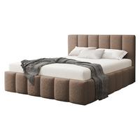 POLSTERBETT Lunaro - Braun, Holz/Textil (180/200cm) - MIRJAN24