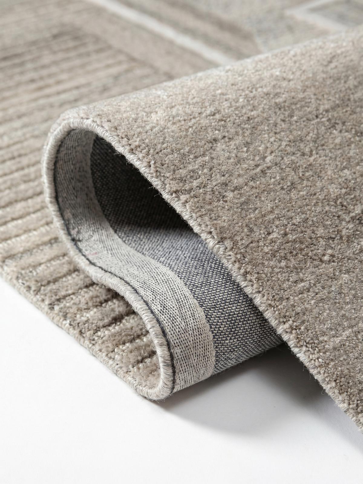 WOLLTEPPICH EDALE, abstrakt, Natur, 140 x 200 cm - Beige, Textil (140/200cm) - KADIMA DESIGN