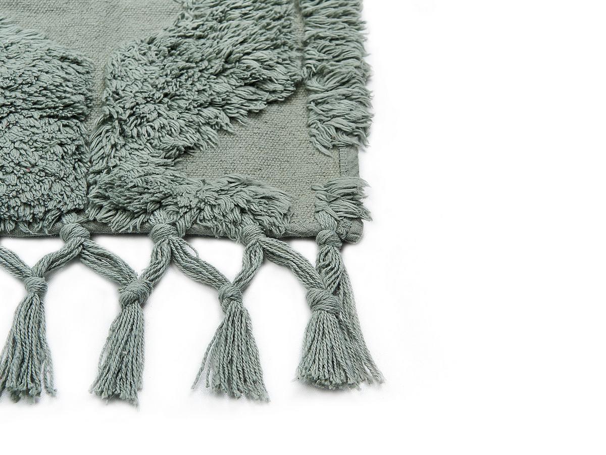 KURZFLOR-TEPPICH Kars 200/140 cm - Grün, Textil (140/200cm) - Beliani