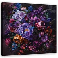 WANDBILD blumenstrauß - Multicolor, Textil (40/40cm) - Feeby