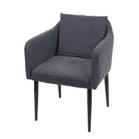 ESSZIMMERSTUHL Anthrazit - Dunkelgrau/Anthrazit, Textil (60/86/65cm) - MCW