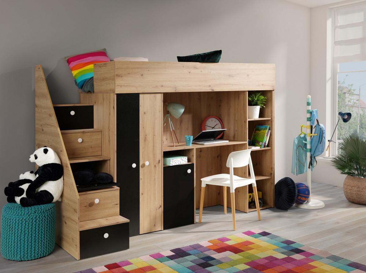 HOCHBETT 247/165/120 - Schwarz/Weiß, Holz (90/200cm) - MÖBEL KRYSPOL