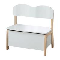 KINDERTRUHENBANK - Weiß/Naturfarben, Holzwerkstoff (61.5/61.5/33.5cm) - Roba