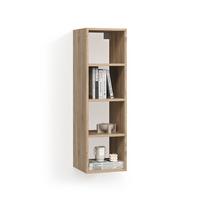WANDREGAL Piave Sonoma 30 x 100 cm mit 4 offene Ablagen - Sonoma Eiche, Holzwerkstoff (30/100/30cm) - Livinity®