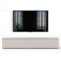 LOWBOARD Barvo 2x100 Beige Kaschmir 200/36,5/32 cm – hängend oder stehend - Beige, Holzwerkstoff/Kunststoff (200/36.5/32cm) - AX Living