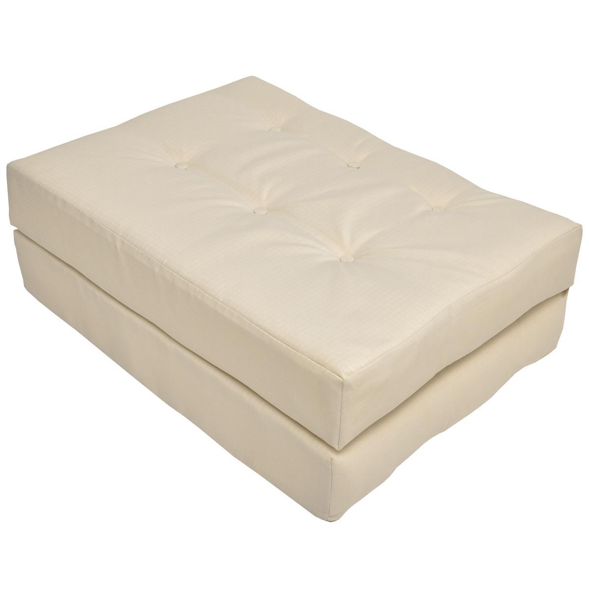 PALETTENKISSEN Eco Elements Sitz 120/80/15 cm Natur - Sandfarben, Textil (80/15/120cm) - Beautissu 