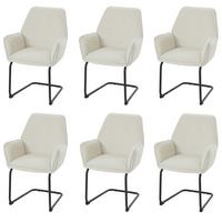 FREISCHWINGER Cremeweiß 6er-Set - Beige/Weiß, Textil (60/89/61cm) - MCW