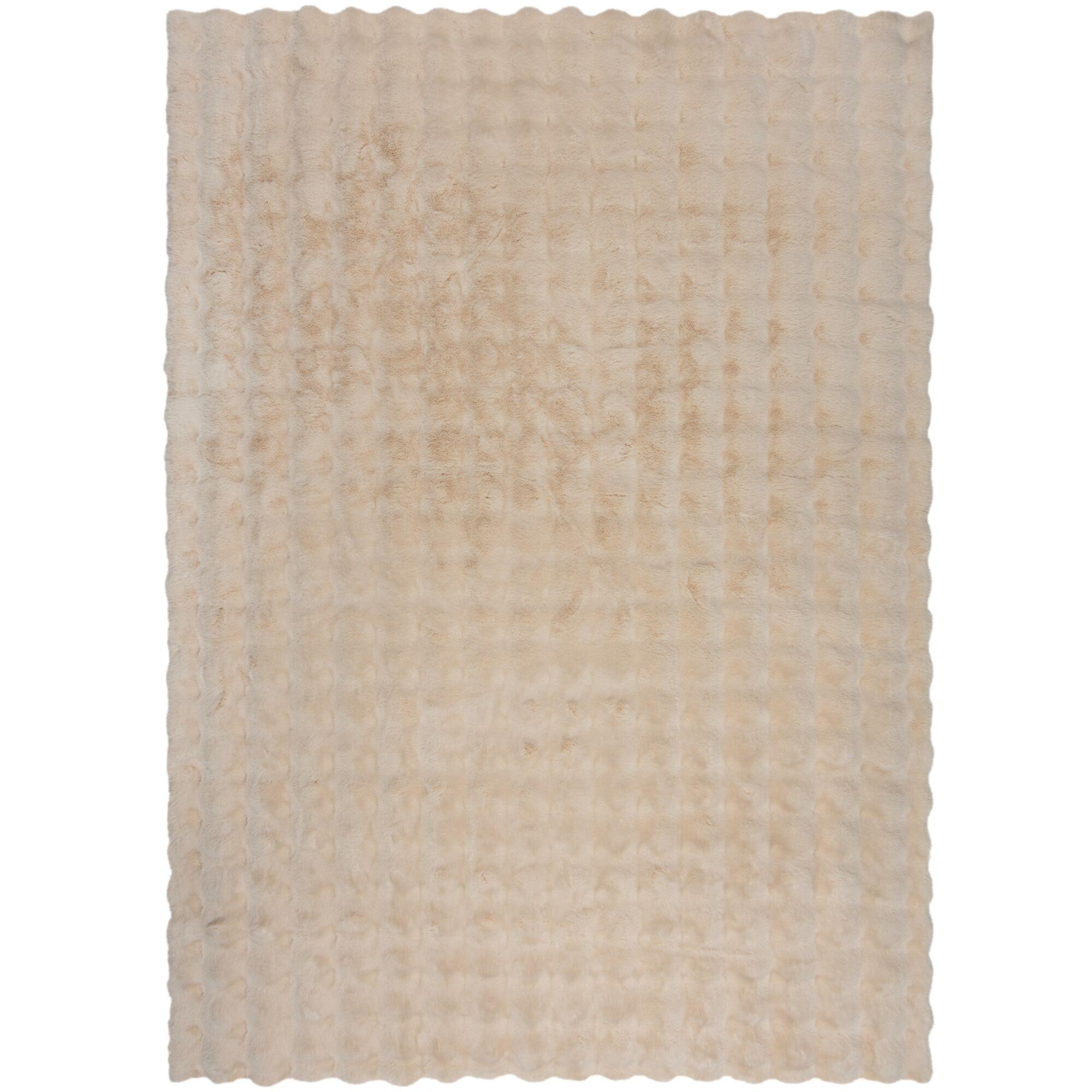 TEPPICH Waschbar LUNE, mit Struktur, Creme, 180 x 290 cm - Beige, Textil (180/290cm) - KADIMA DESIGN
