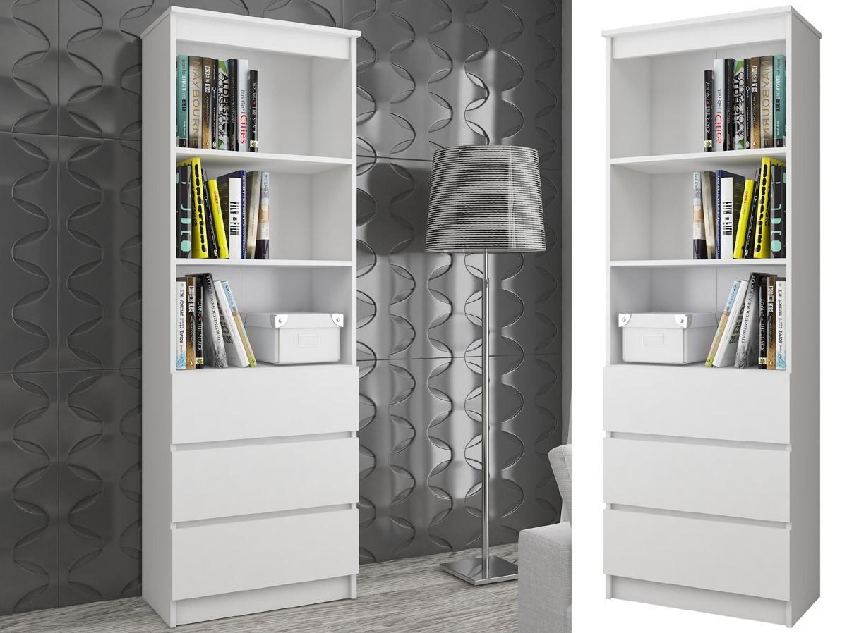 STANDREGAL Weiß 180/60/35 - Weiß, Holzwerkstoff (60/180/35cm) - RAUMHIRSCH FURNITURE