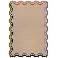 WOLLTEPPICH WINCH, mit Bordüre, Beige, 160 x 230 cm - Beige, Textil (160/230cm) - KADIMA DESIGN